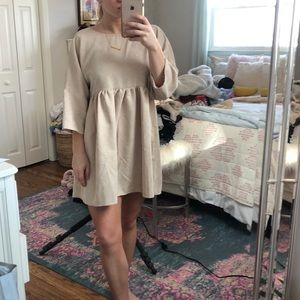 missguided cord smock dress
